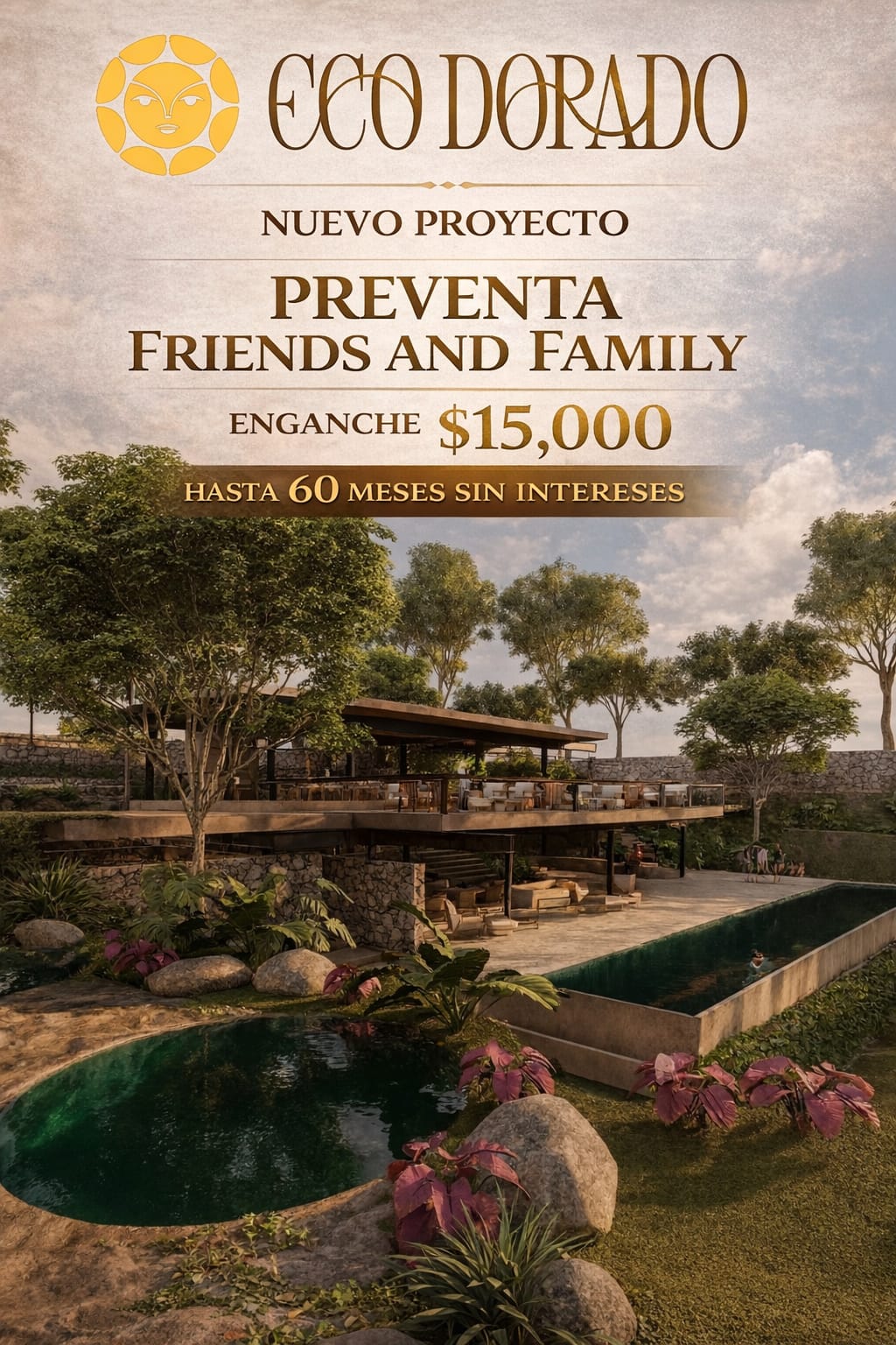 Terraza y piscinas — El Traspatio